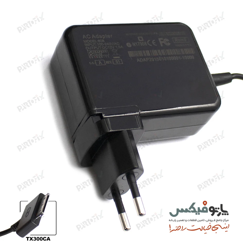 شارژر اورجینال لپ تاپ ایسوس 19 ولت 3.42 آمپر 65 وات Asus کانکتور Wide Pin مربعی سوکت مستقیم