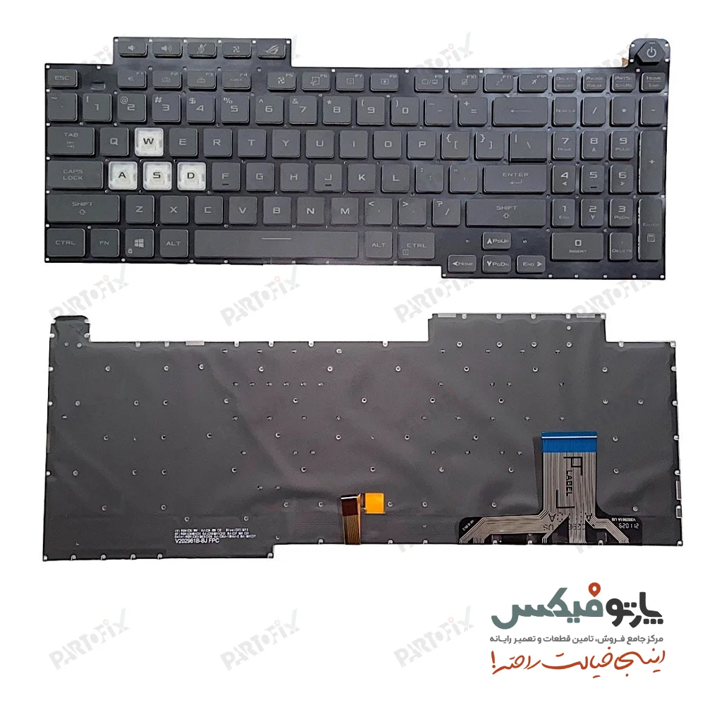 کیبورد لپ تاپ ایسوس Asus ROG G713 G733 با بکلایت