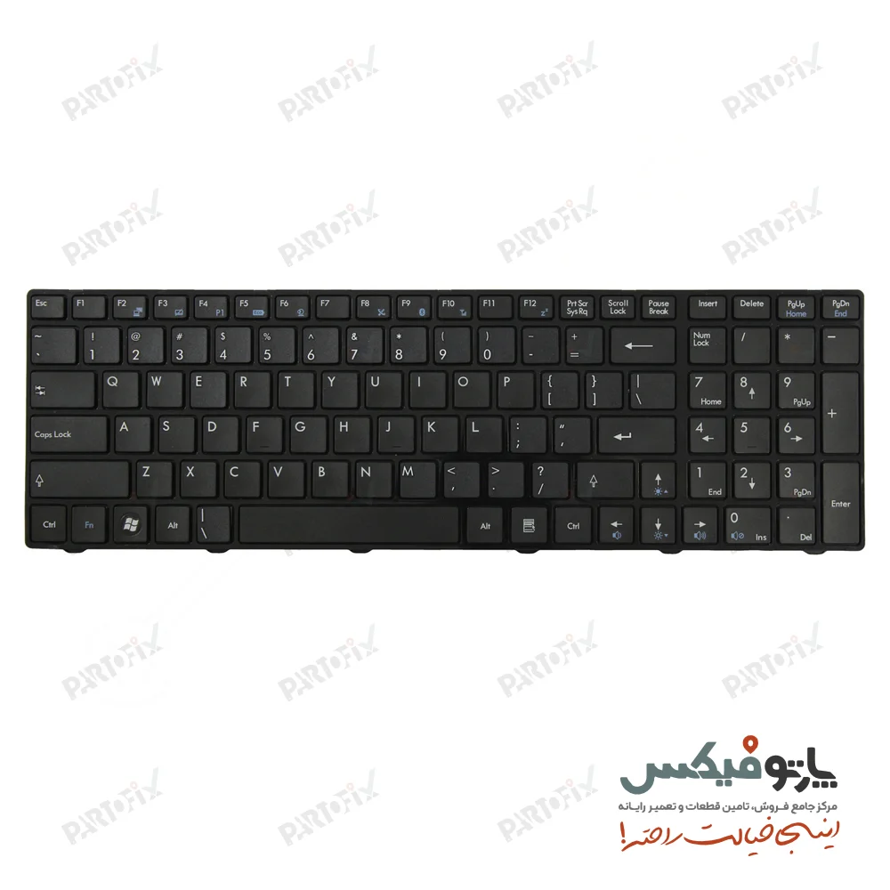 کیبورد لپ تاپ ام اس آی MSI CR620 CR630 CX620 CR720 مشکی