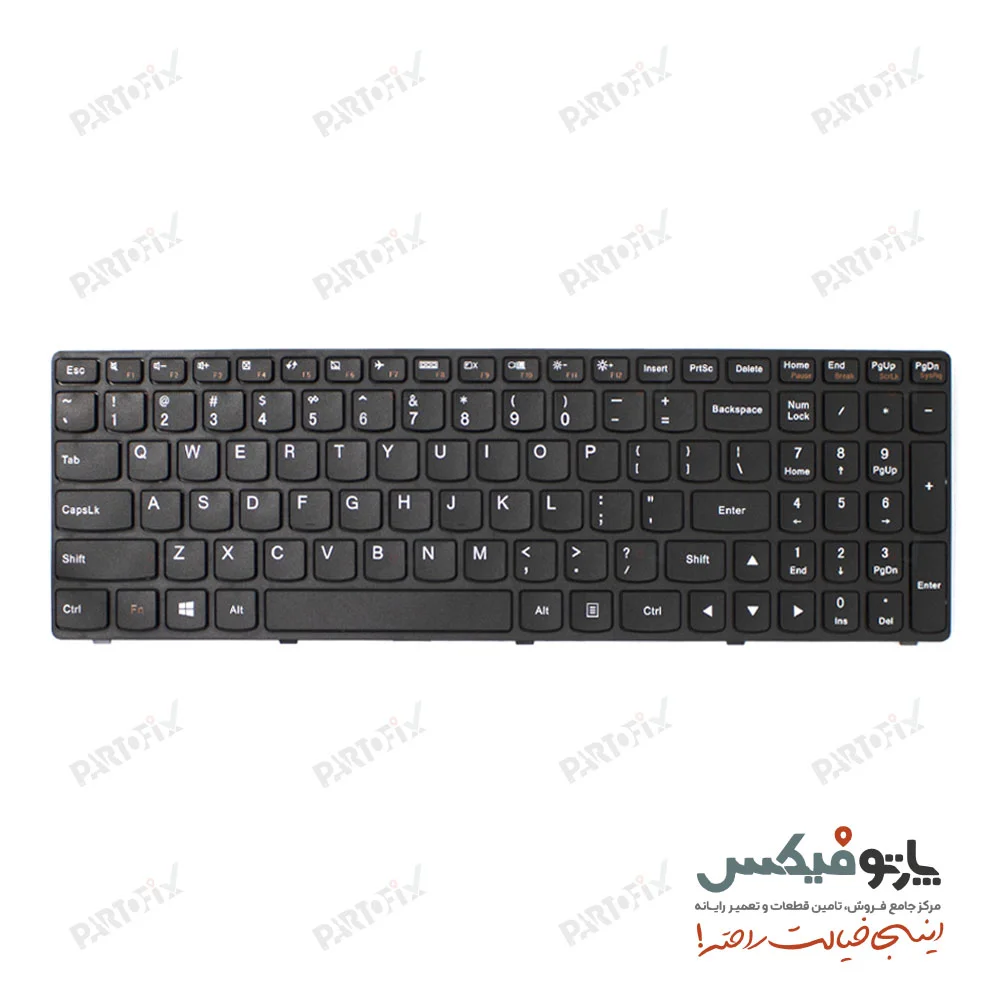 کیبورد لپ تاپ لنوو Lenovo IdeaPad Z510 مشکی- بافریم